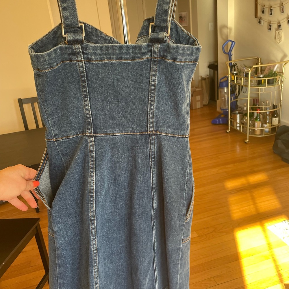 Bershka | Dresses | Bershka Denim Dress With Pockets | Poshmark